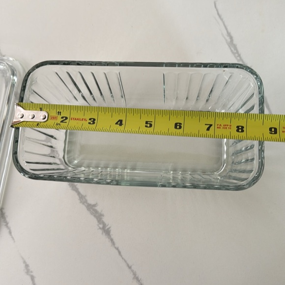 Vtg ANCHOR HOCKING Ribbed Glass Dish - Picture 7 of 12